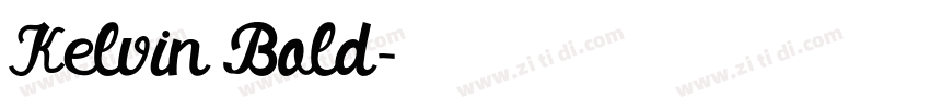 Kelvin Bold字体转换